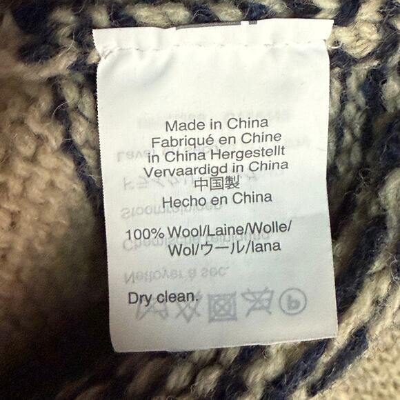 J.CREW WALLACE & BARNES Fair Isle Wool Mens Large Fishermans Gorpcore Sweater - Picture 7 of 8